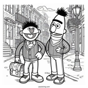 Young Bert Standing On Street