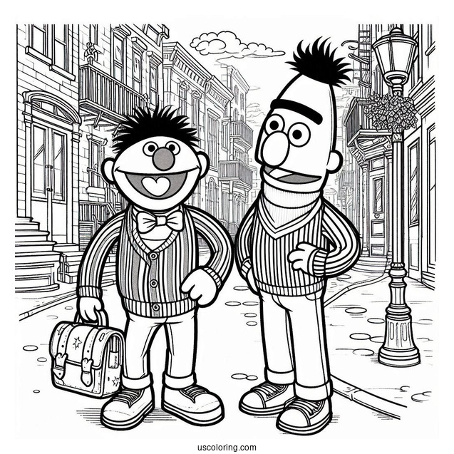 Young Bert Standing On Street