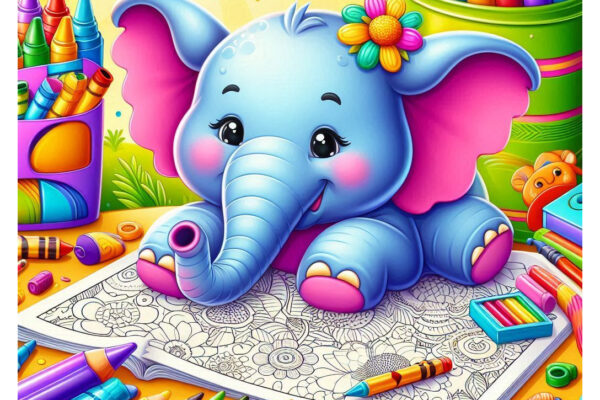 Elephants Coloring Pages Featured Image