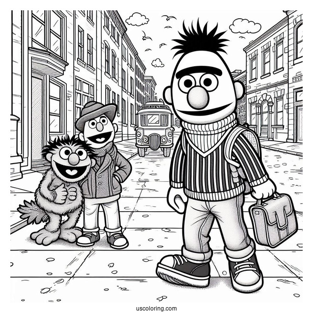 Young Bert Standing On Street