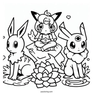 Pokemon Coloring Sheet