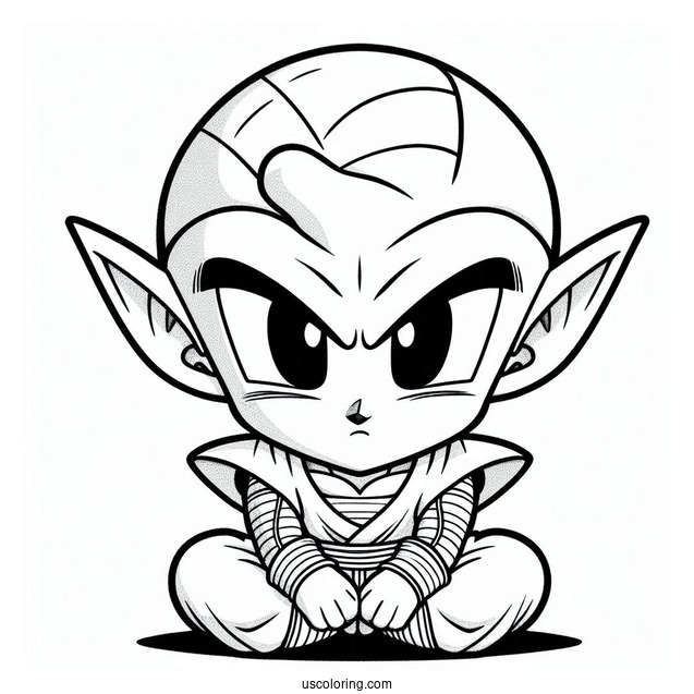 Piccolo Character Coloring Page