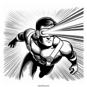 X-Men Cyclops Emitting Beams
