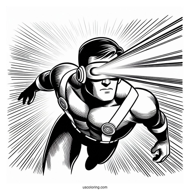 X-Men Cyclops Emitting Beams