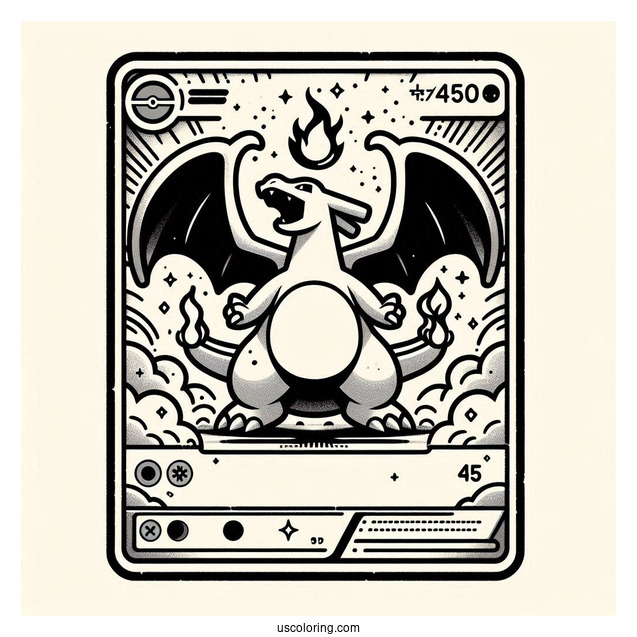 Charizard V Star Explosive Fire Pokemon Card