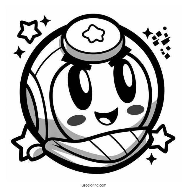 Brawl Stars Coloring Page Of Easy Smiling Mandy For Preschoolers