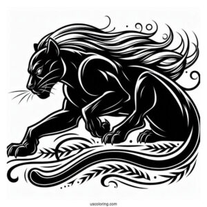 Black Panther Coloring Page