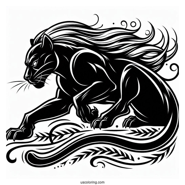 Black Panther Coloring Page
