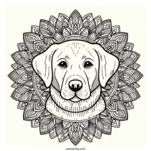 Labrador Retriever Dog Mandala
