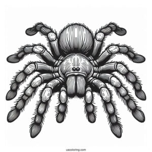 Giant Tarantula Coloring Page