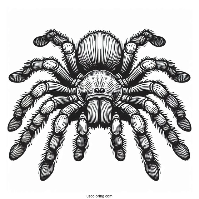 Giant Tarantula Coloring Page