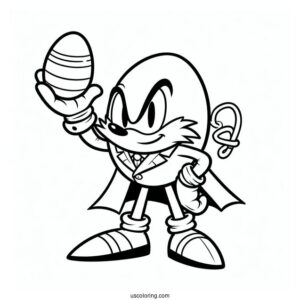 Doctor Eggman Coloring Page