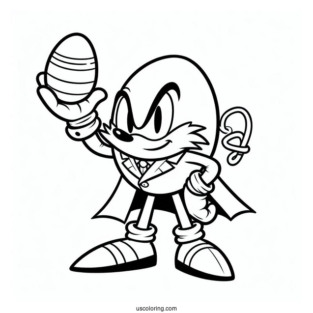Doctor Eggman Coloring Page