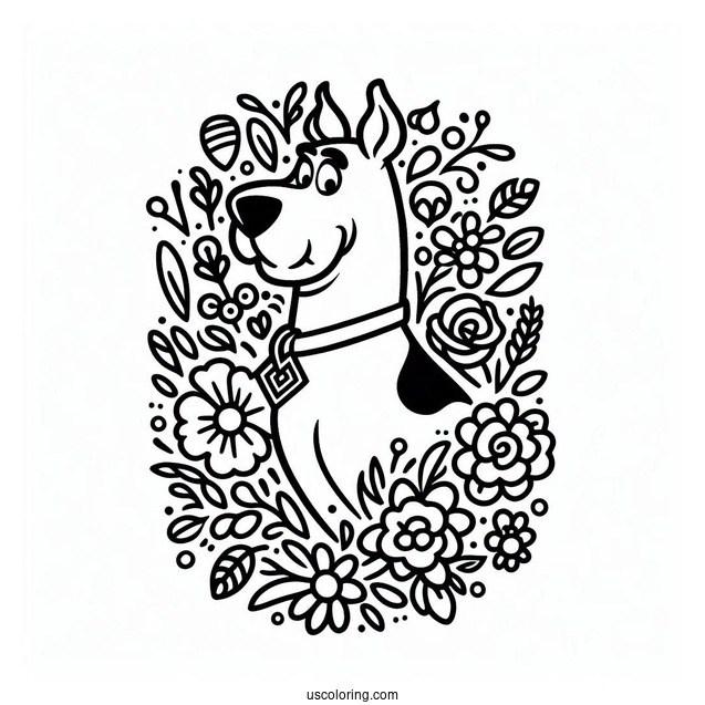 Mystery In From Scooby-Doo Coloring Sheet