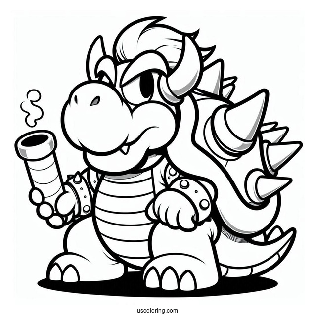 Giga Bowser Coloring Sheet