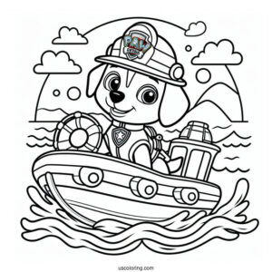 Paw Patrol Sea Rescue Coloring Page