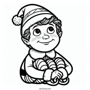 Buddy The Elf Coloring Sheet