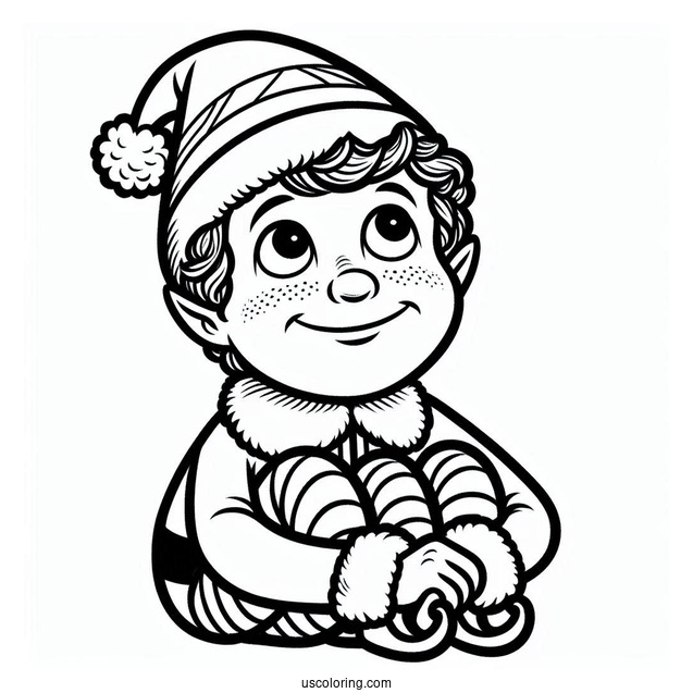Buddy The Elf Coloring Sheet