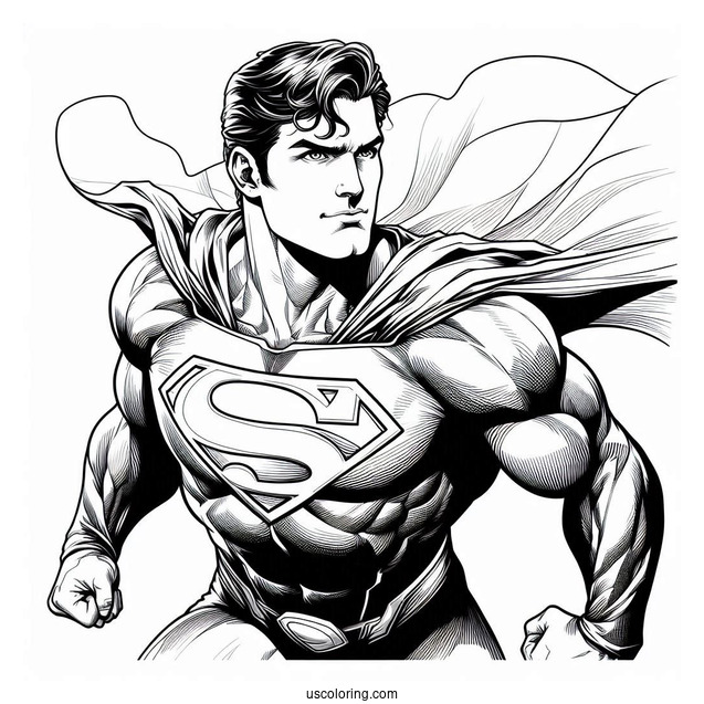 Man Of Steel Coloring Page