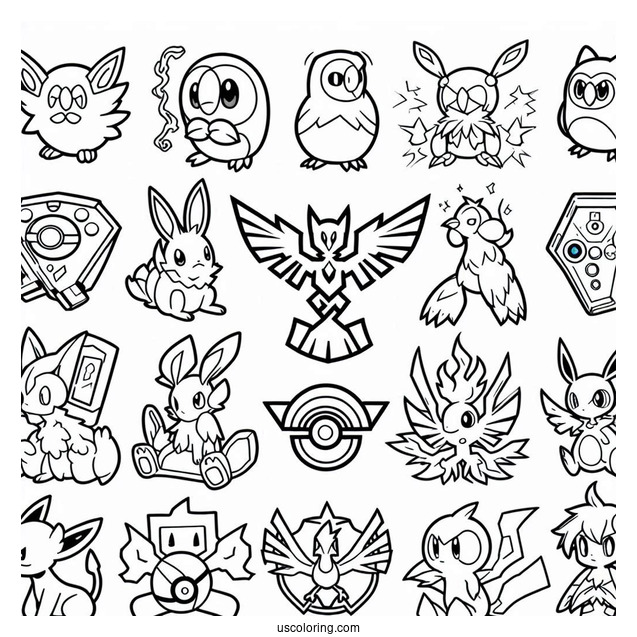 Outline Of Pokedex Coloring In