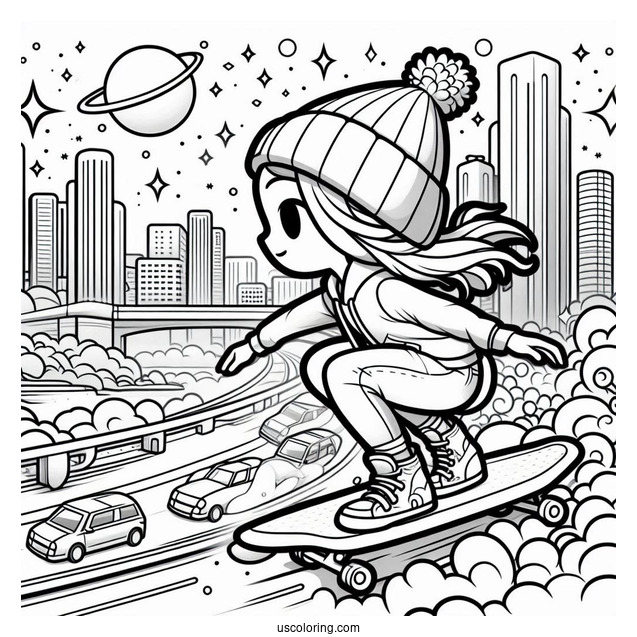 Easy Subway Surfers Coloring Page Tag Game