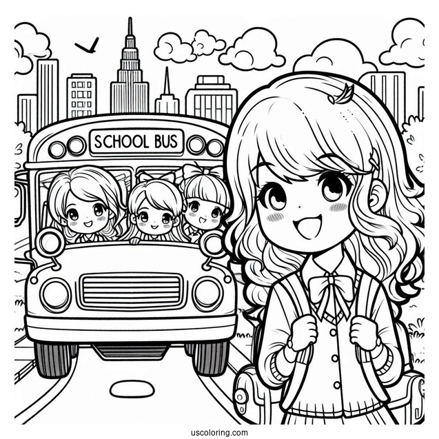 Students On School Bus