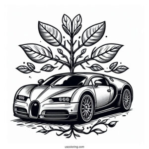 Bugatti Coloring Page Logo