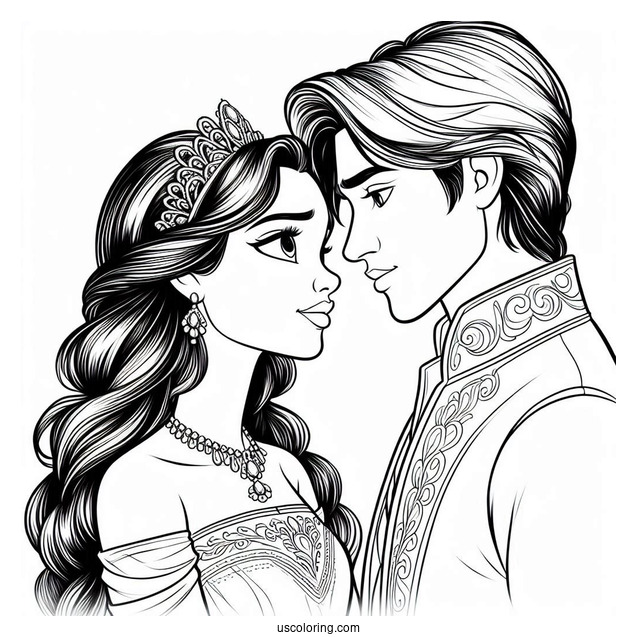 Close Up Of Princess Tiana With Prince Naveen
