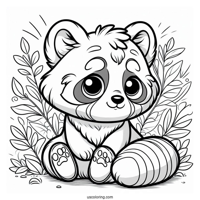 Animal Jam Red Panda To Color