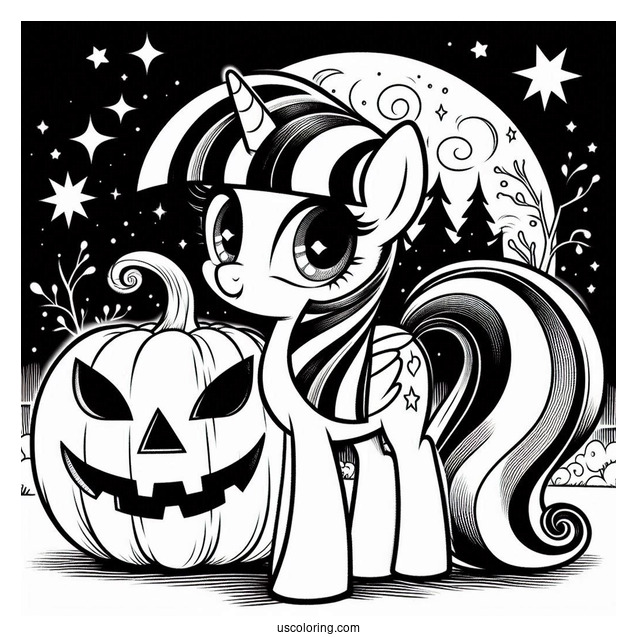 Twilight Sparkle and Friends in Jack-O-Lantern