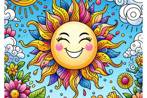 Sun Coloring Pages Featured Image v2
