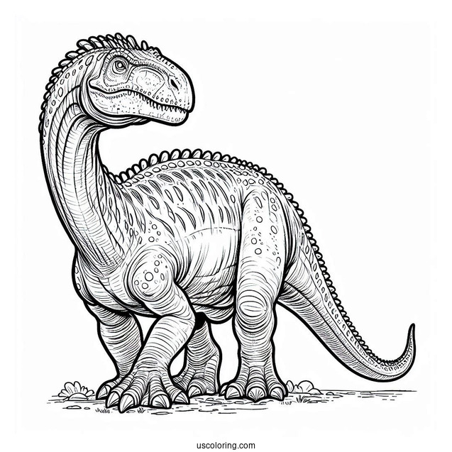 Majestic Dreadnoughtus Coloring Page