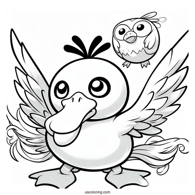 Psyduck Coloring Page And Golduck