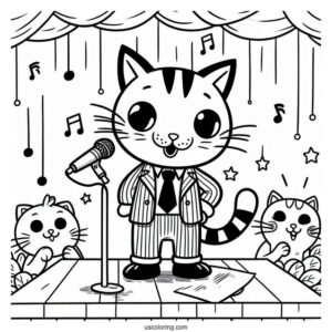 Pete The Cat At a School Talent Show