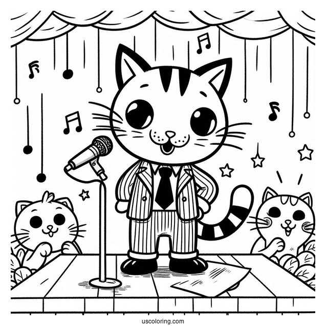 Pete The Cat At a School Talent Show