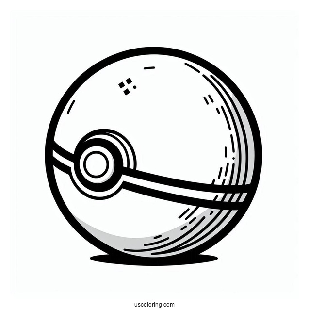 Several Varieties Of Pokéball Coloring Page