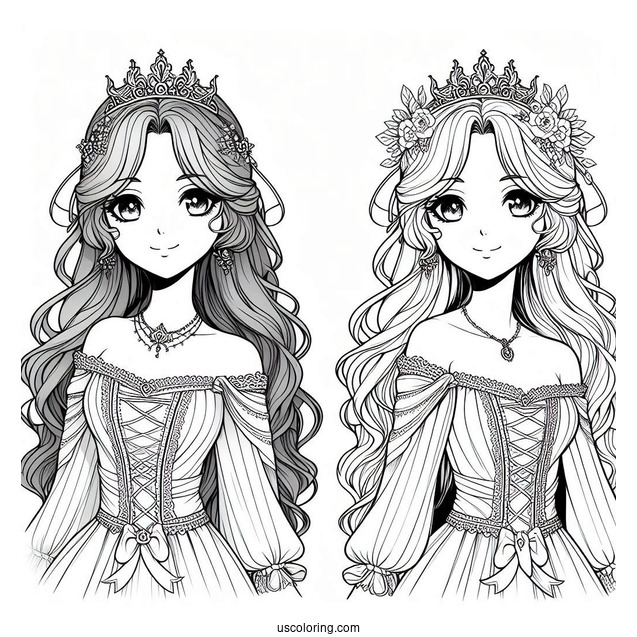 Princess Coloring Page Of Princess Nezmina Of Legend of the Cryptids