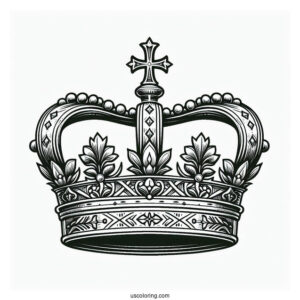 St Edward_s Crown Coloring Page