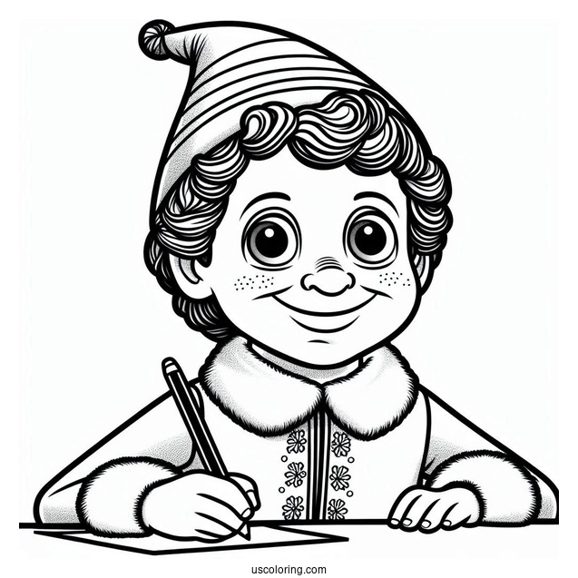 Buddy The Elf Coloring Sheet