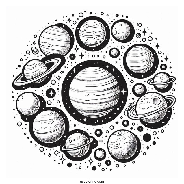 Planets In The Solar System To Color