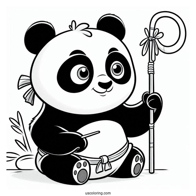 Baby Po From Kung Fu Panda To Color_