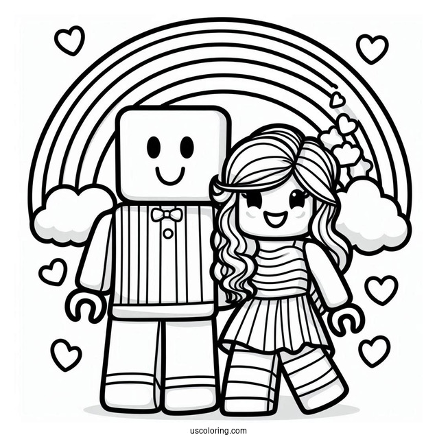 Roblox Rainbow Friends Coloring Page