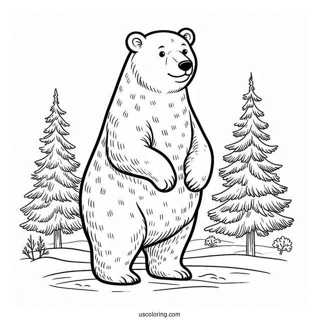 Polar Bear Standing Up