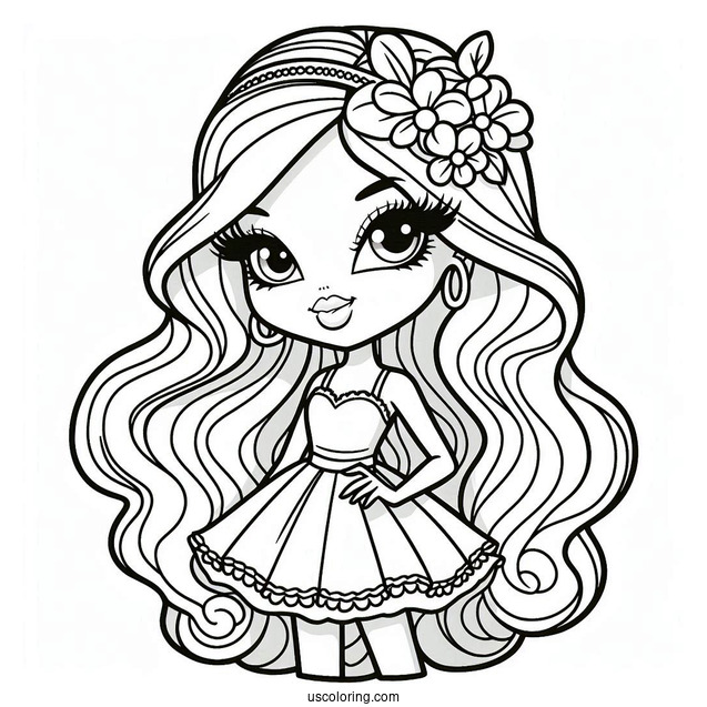 Kawaii Phoebe Bratz Coloring Page