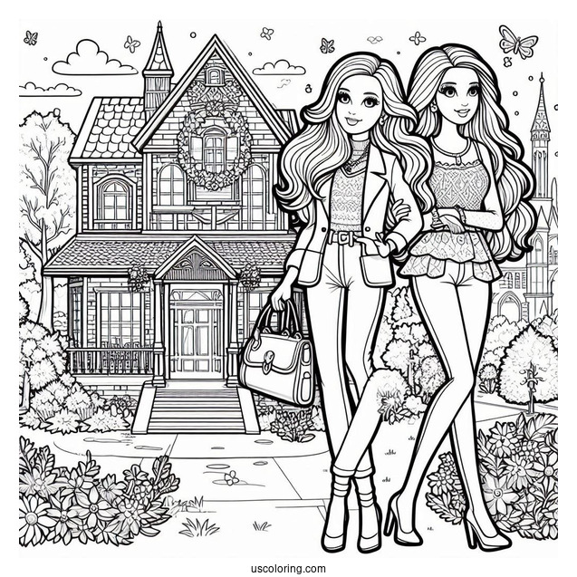 Barbie And Dreamhouse Adventures Coloring Page