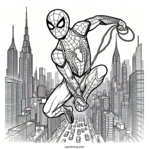 Spider-Man With Web Slinger In City