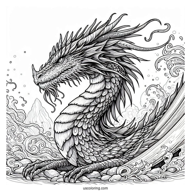 Close Up Of Majestic Dragon