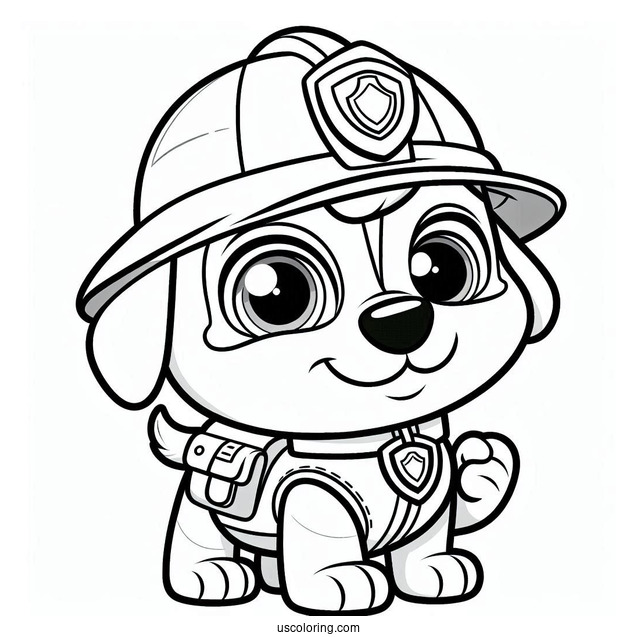 Cute Coloring Page Of Rocky