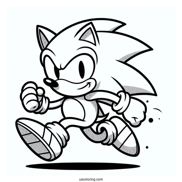 Running Sonic In Video Game
