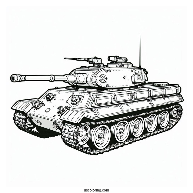 Simple Outline of Tamiya Tank